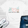 Peace Love Iced Coffee Graphic Tee