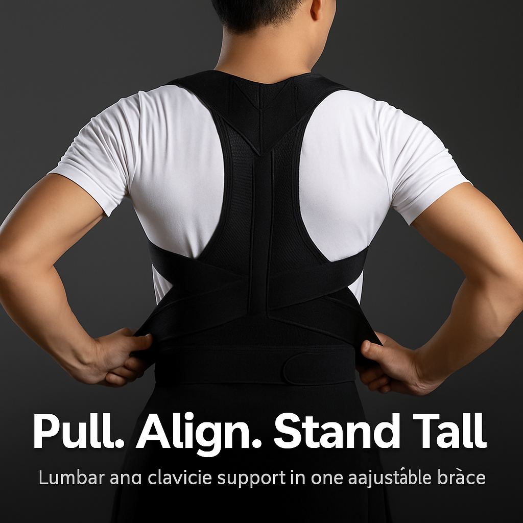 Back Posture Corrector for Upper Back and Lumbar Support