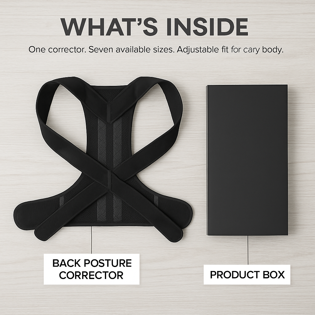 Back Posture Corrector for Upper Back and Lumbar Support