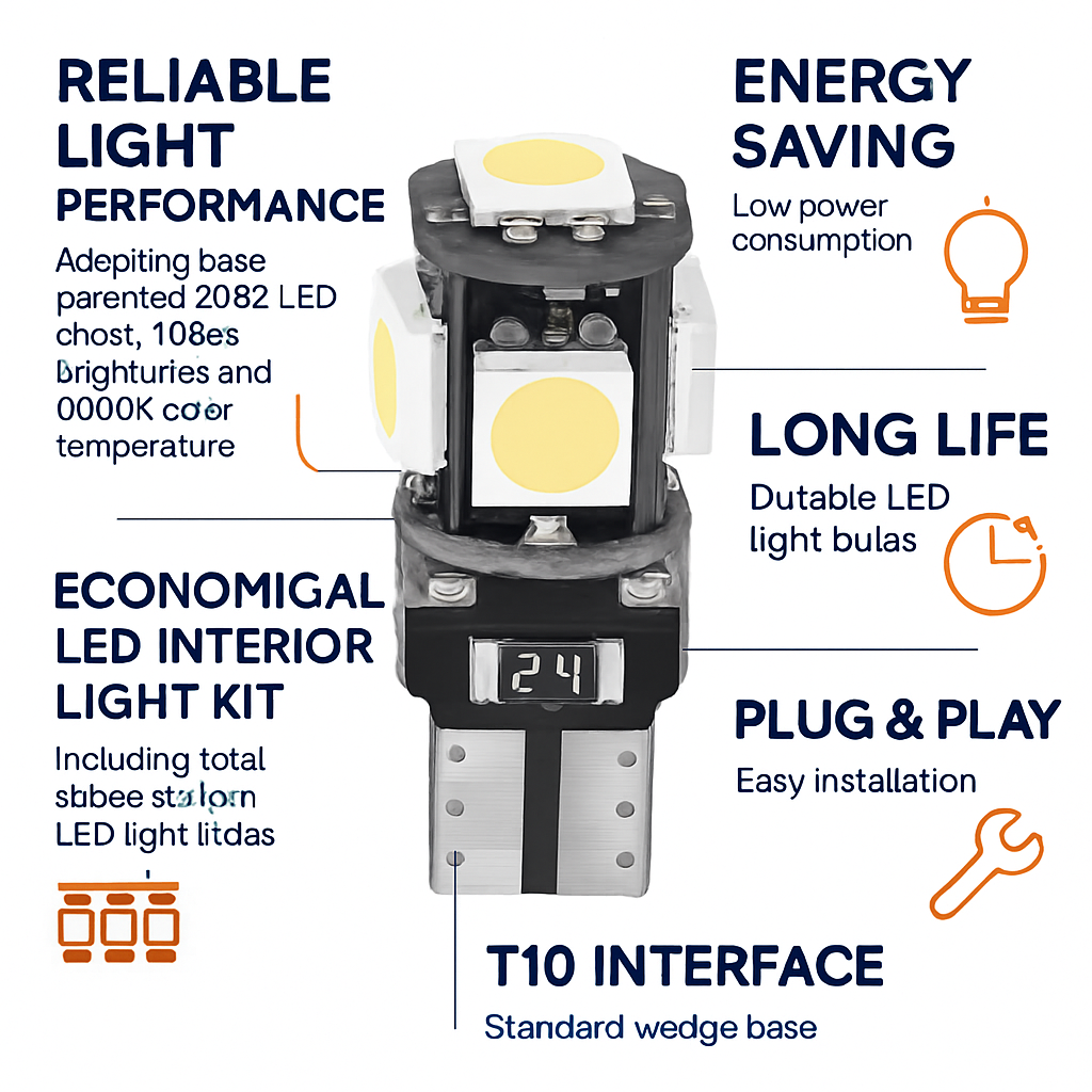 Car Interior LED Light Kit for Festoon Bulbs