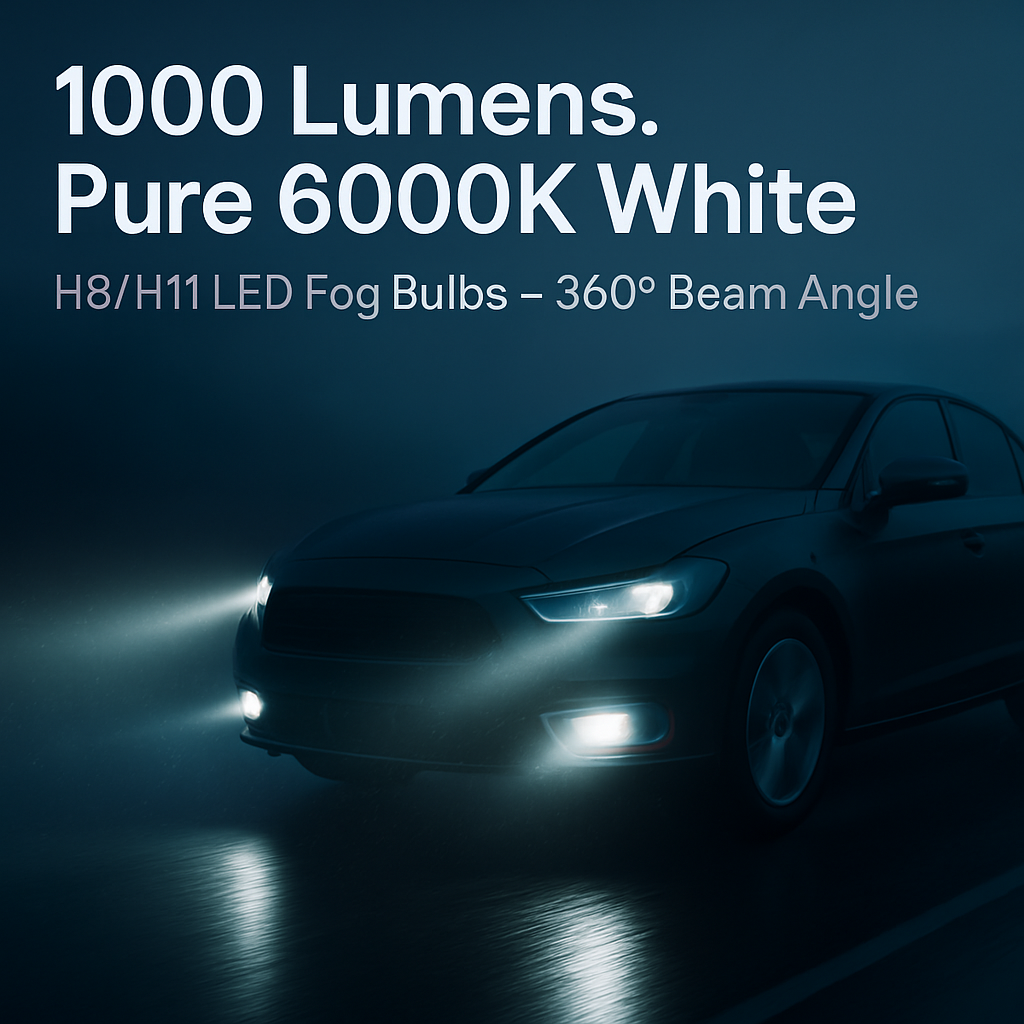 LED Fog Light Bulb for Cars Dual Pack High-Quality