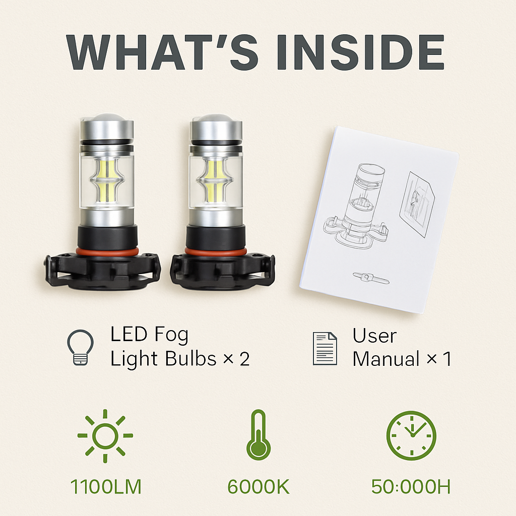 Fog Light Bulb LED for Clear Night Vision
