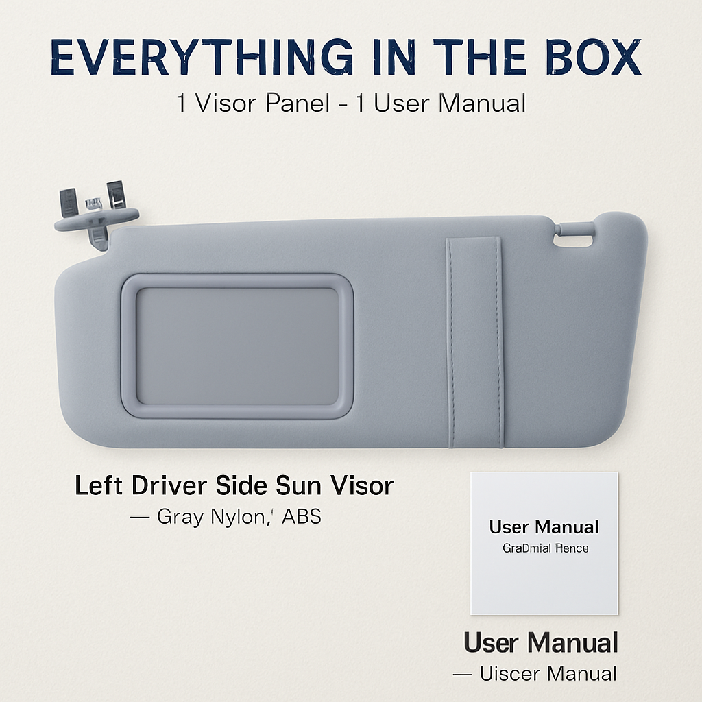Left Driver Side Auto Sun Visor for Camry