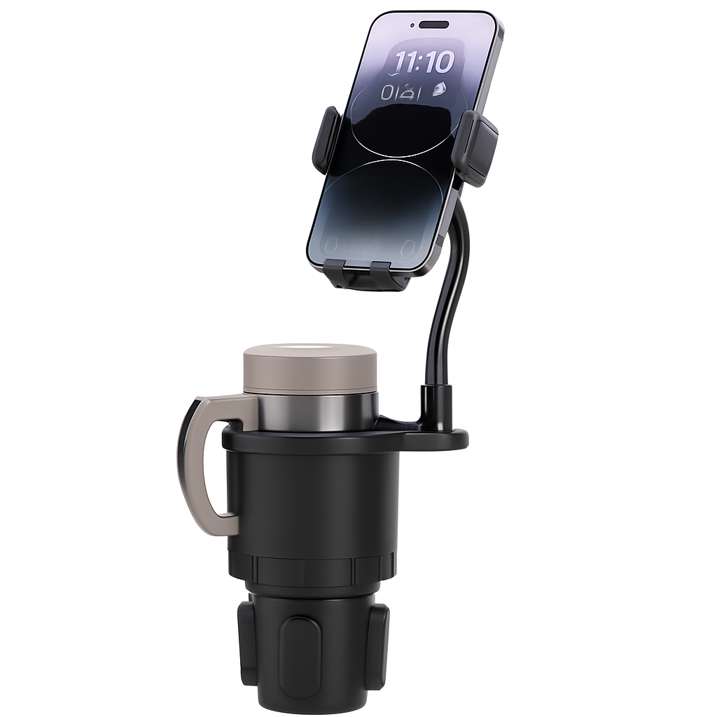 Car Cup Phone Holder with Adjustable Base