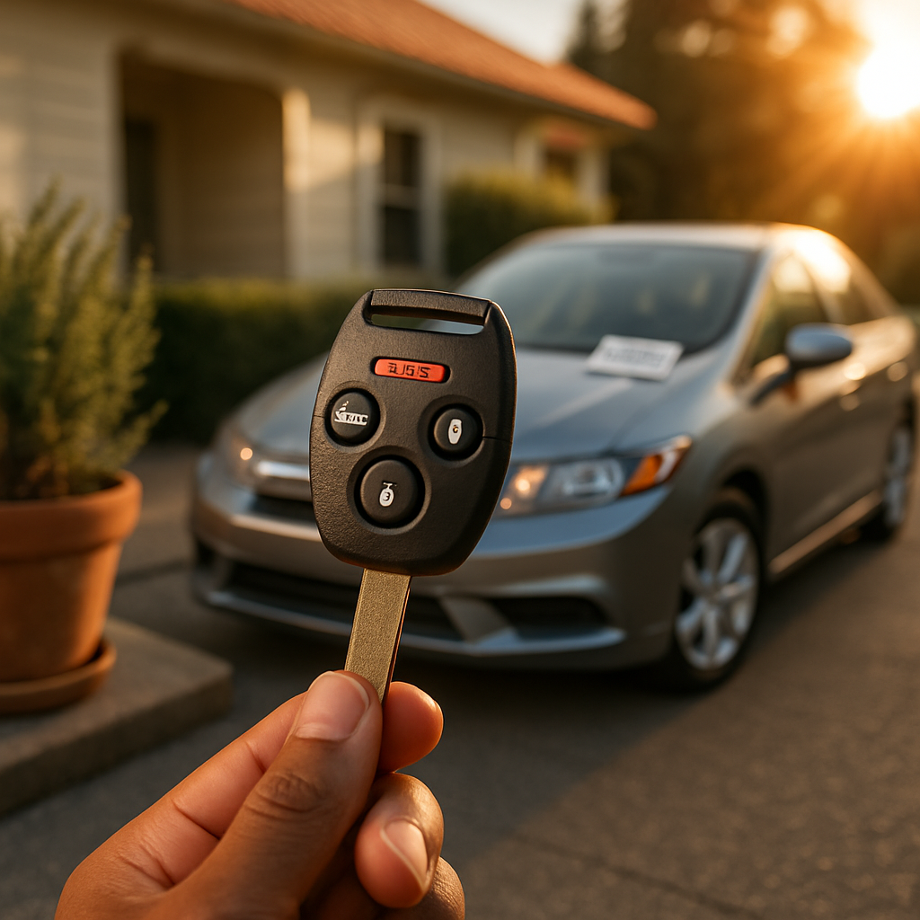 Key Fob Shell for Civic Replacement Shell