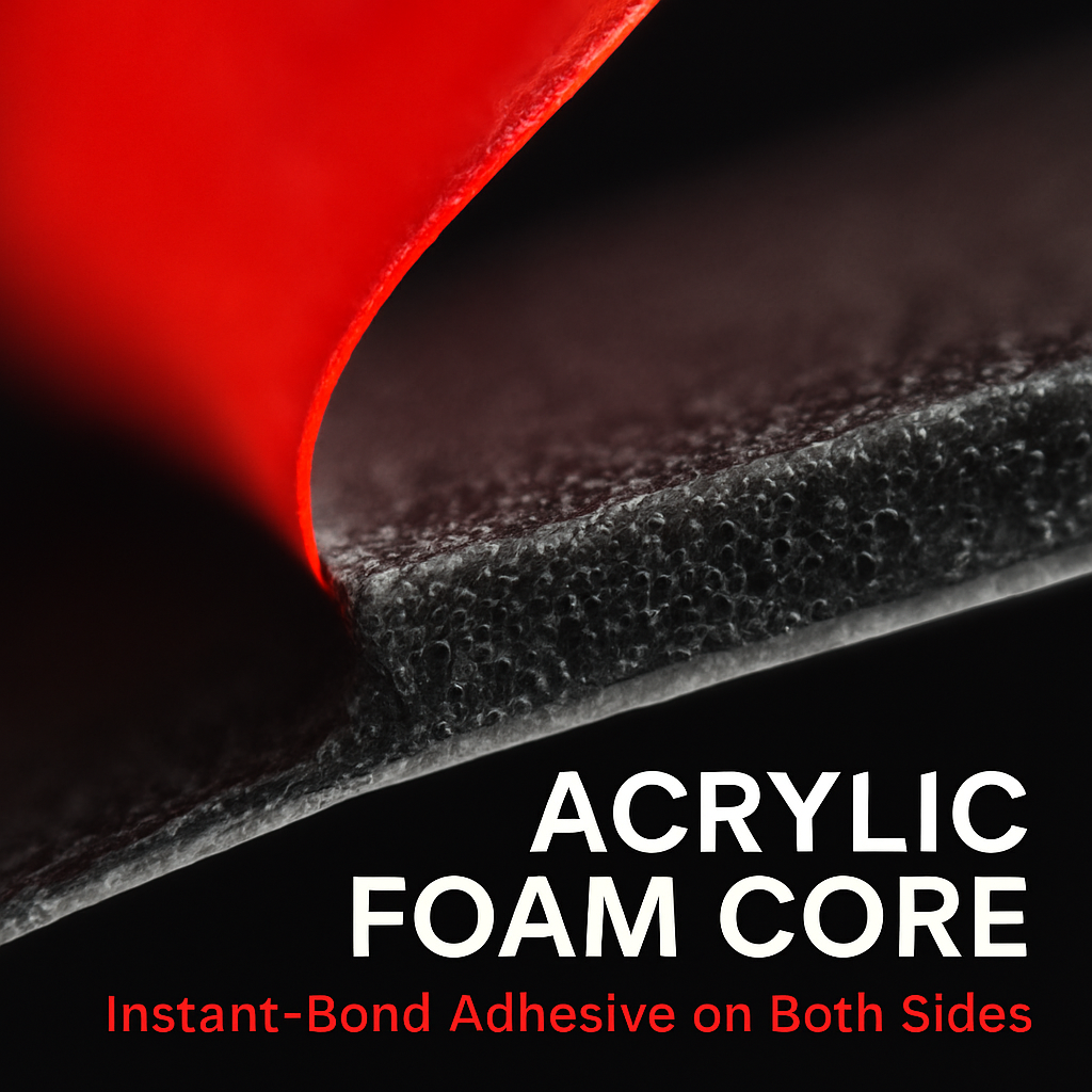 Double-Sided Foam Tape for Auto Trim - Durable Bond