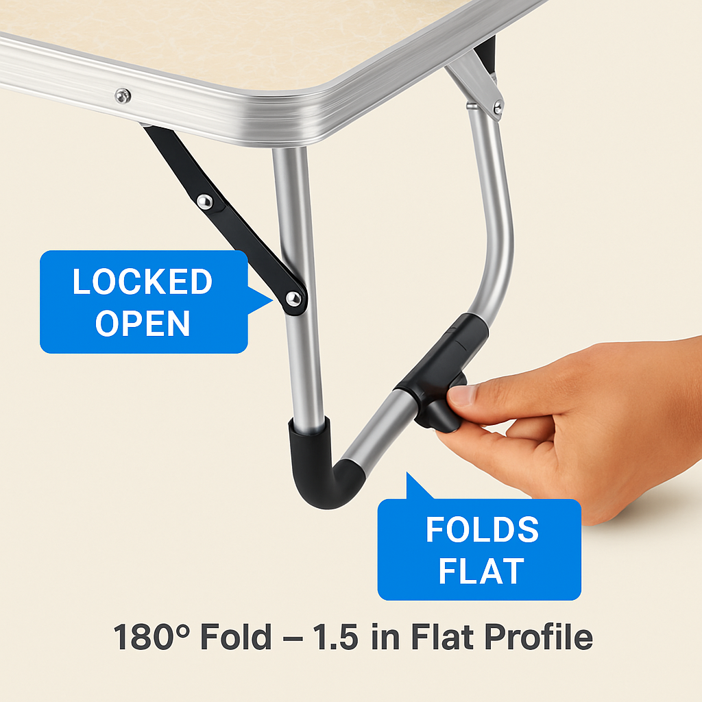 Foldable Laptop Table for Bed, Sofa and Desk