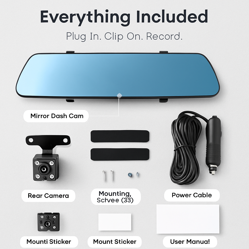 1080P Car DVR Dash Cam with 140° View and Loop Recording