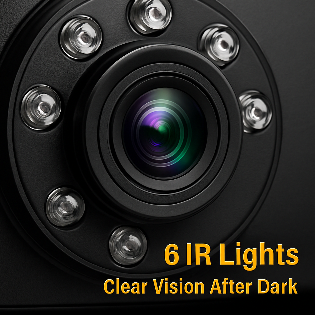 Car DVR Dash Cam with Night Vision for Clear Footage