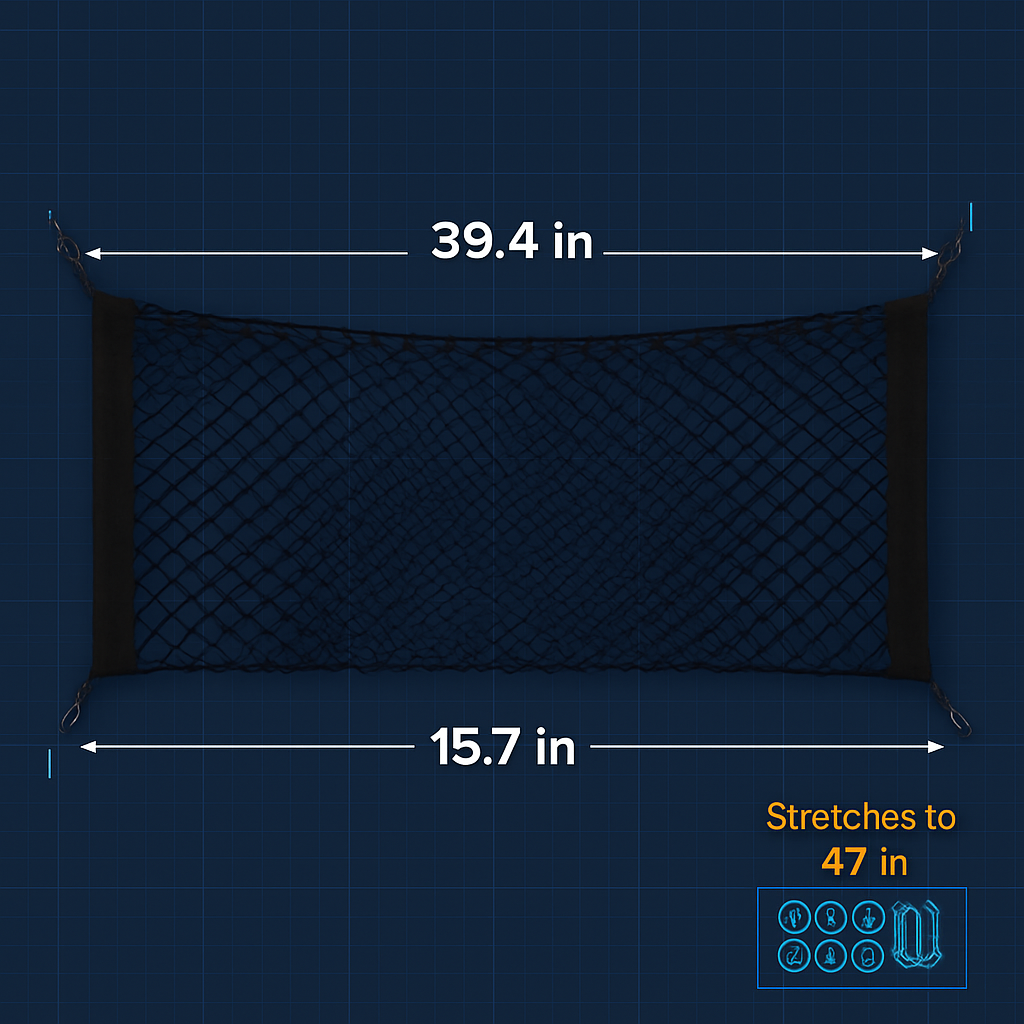 Trunk Cargo Net - Stretchable Universal Elastic Net