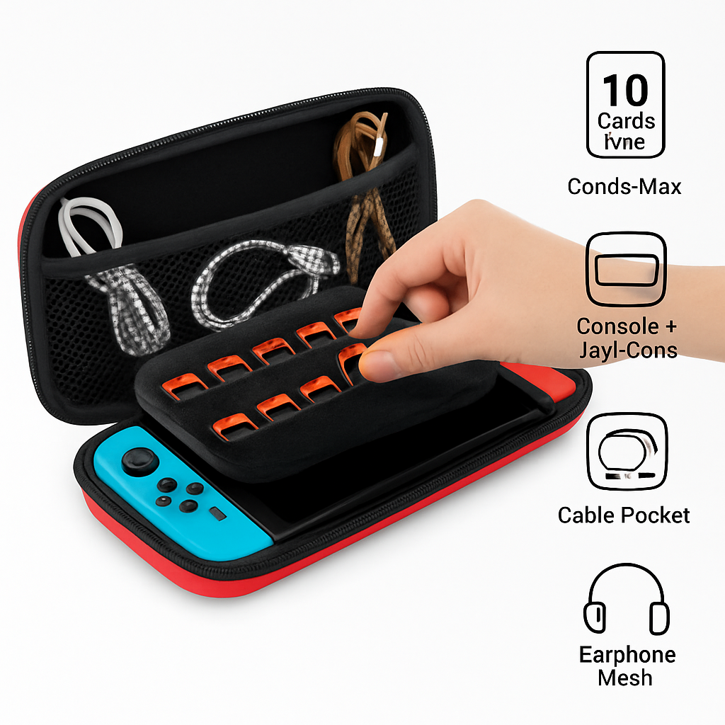 Carry Case for Nintendo Switch - Travel Protective Case