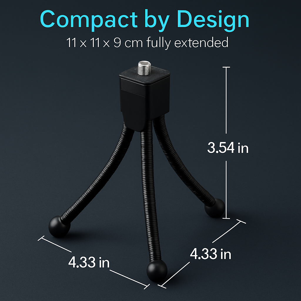 Tripod Stand for Camera - Flexible Tabletop Mount