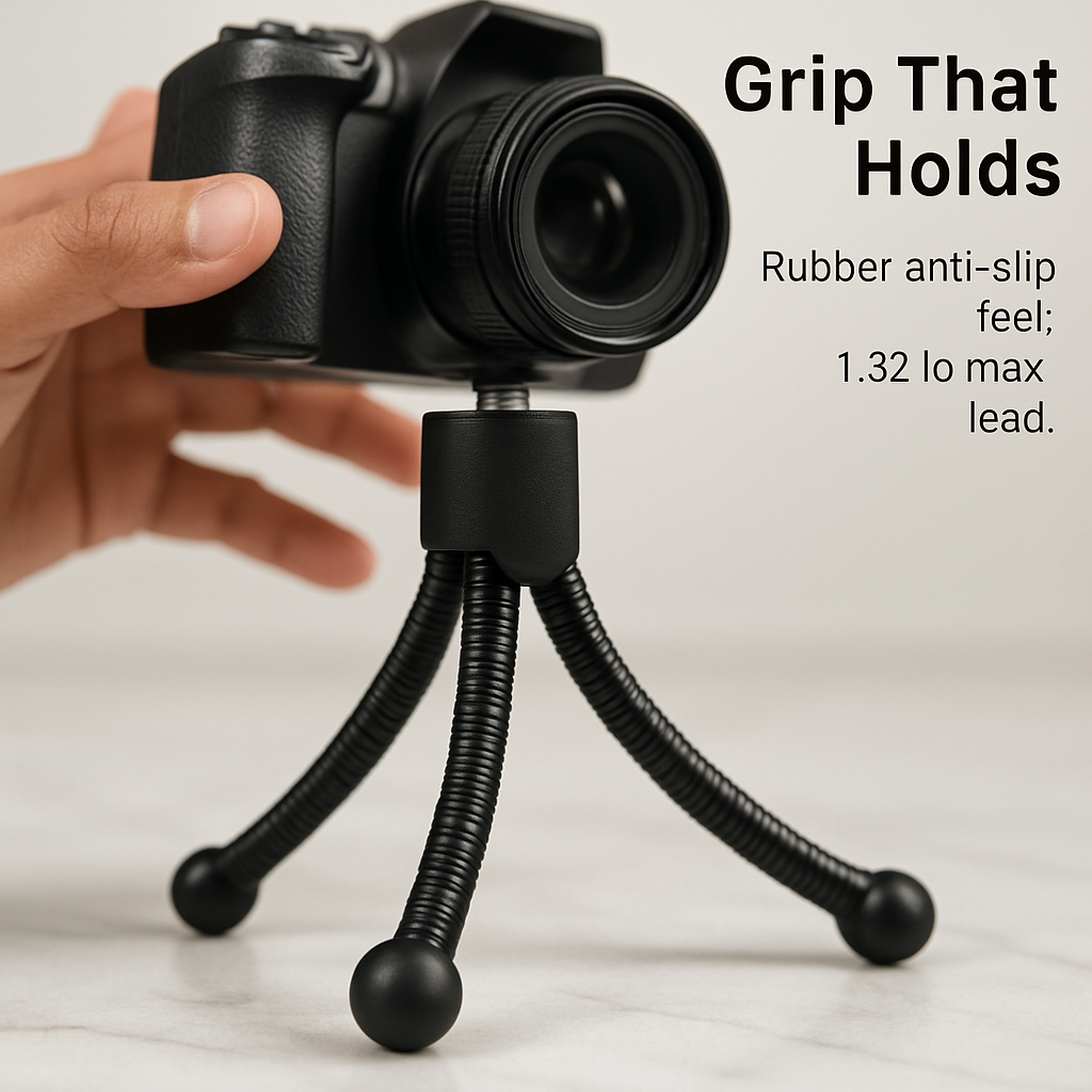 Tripod Stand for Camera - Flexible Tabletop Mount