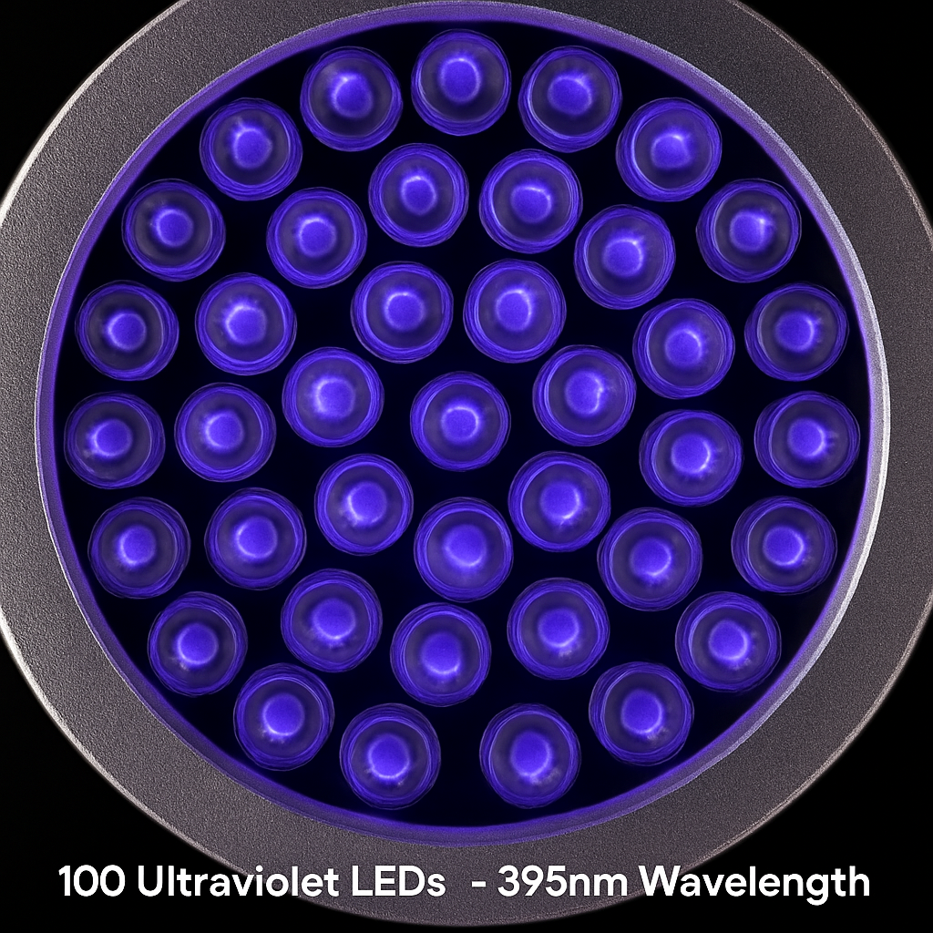 Ultraviolet Detection Aluminum Flashlight for Stains