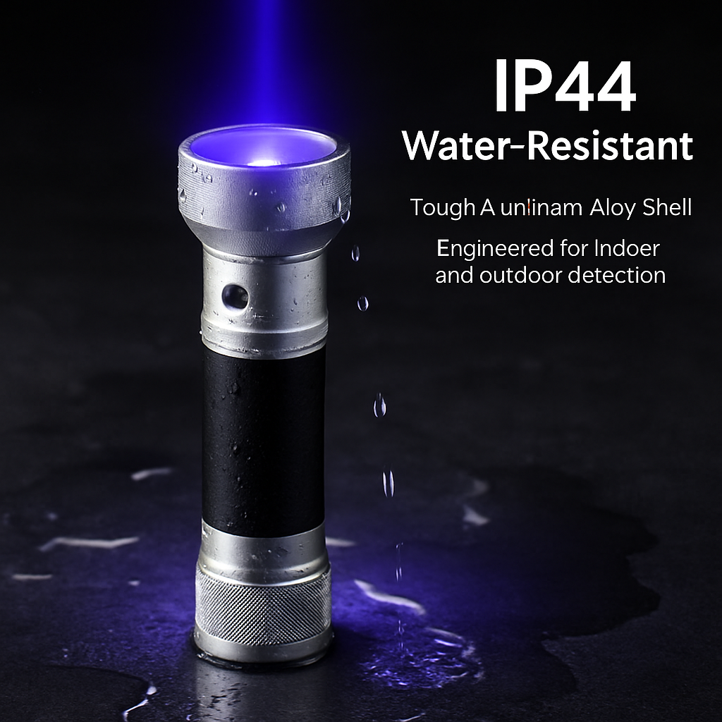 Ultraviolet Detection Aluminum Flashlight for Stains