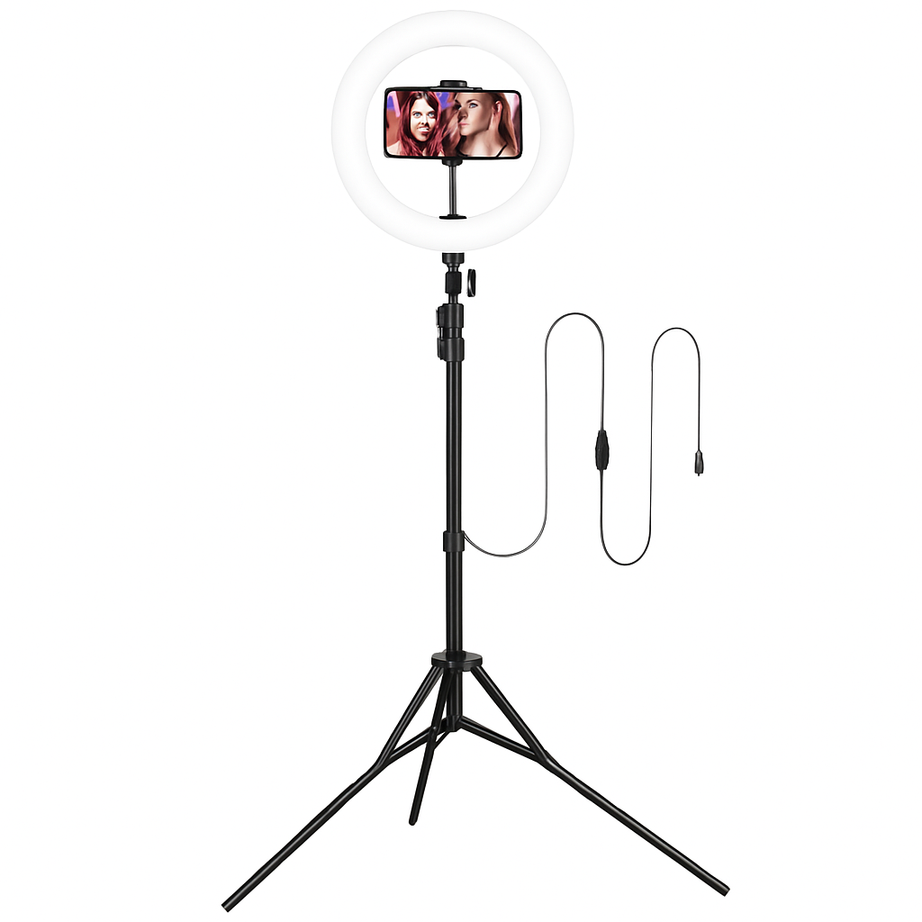 LED Ring Light with Tripod Stand for Photos