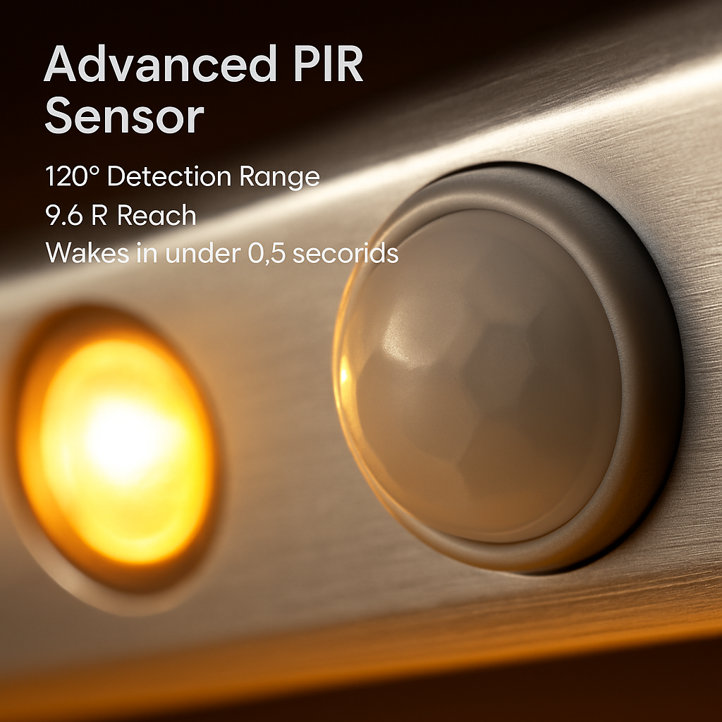 Rechargeable Cabinet Light with Motion Sensor - Silver
