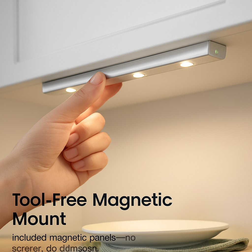 Rechargeable Cabinet Light with Motion Sensor - Silver