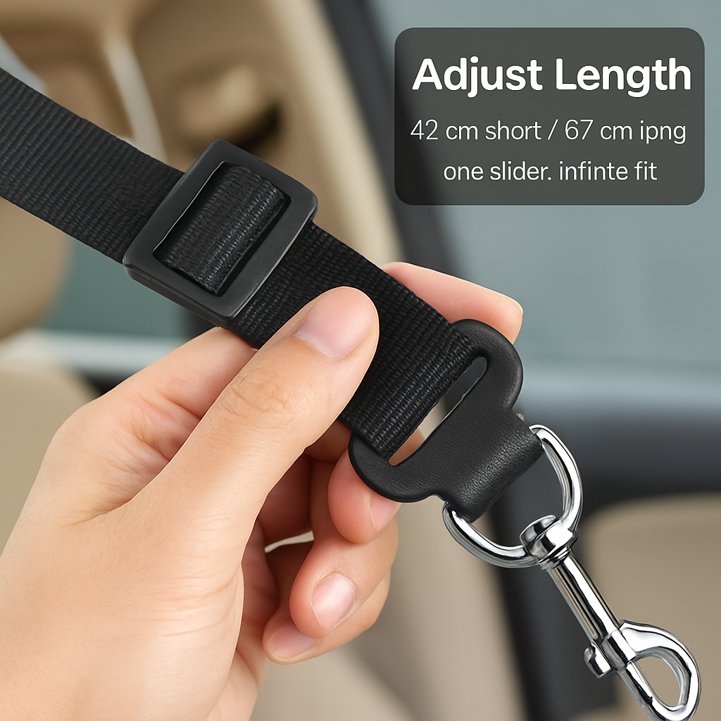Dog Seat Belt Leash for Car - Secure Travel