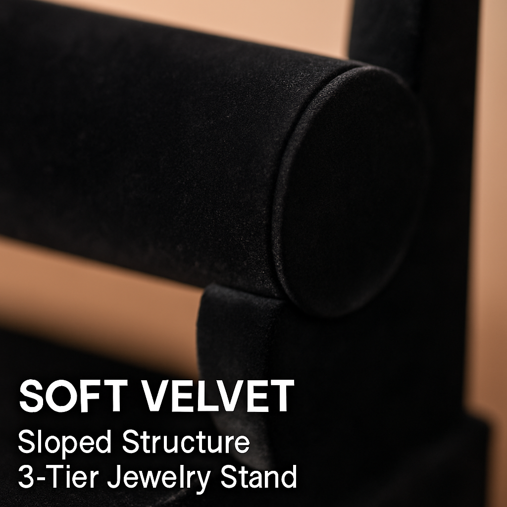 Velvet Jewelry Stand for Bracelets and Watches