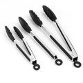 Silicone Tongs for High-Heat Grilling, Locking