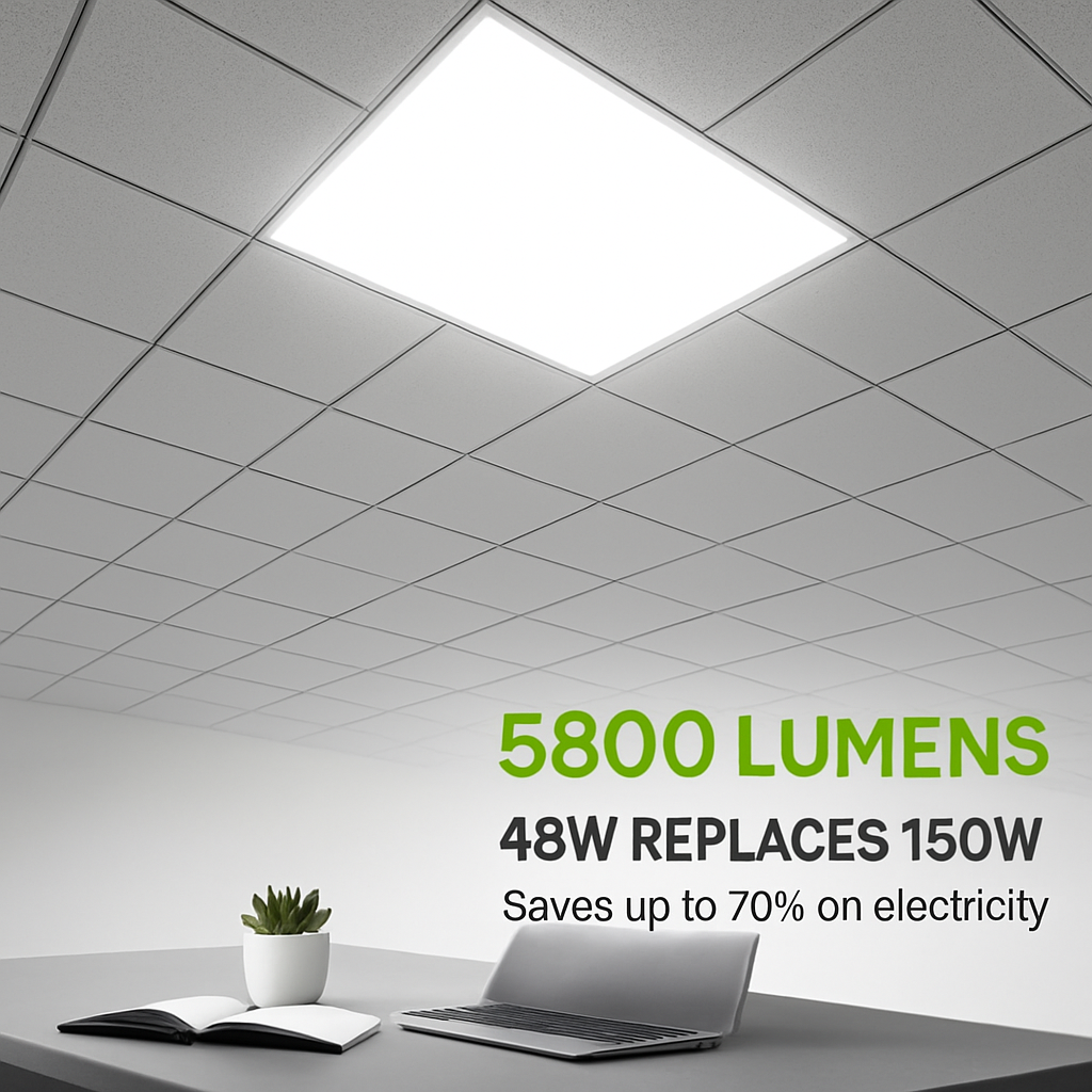 LED Panel Light for Ceiling Grids - Slim & Modern