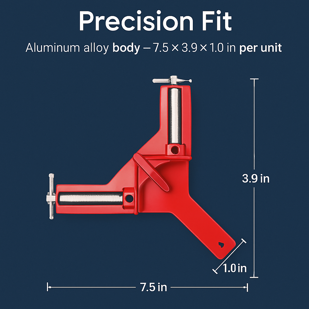 90 Degree Right Angle Corner Clamp for Woodworking
