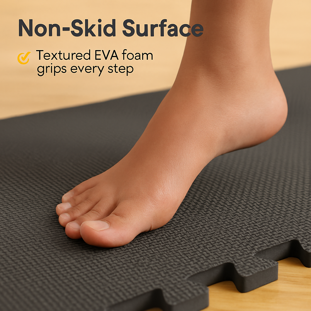 Puzzle Exercise Mat for Home Gym Interlocking Tiles