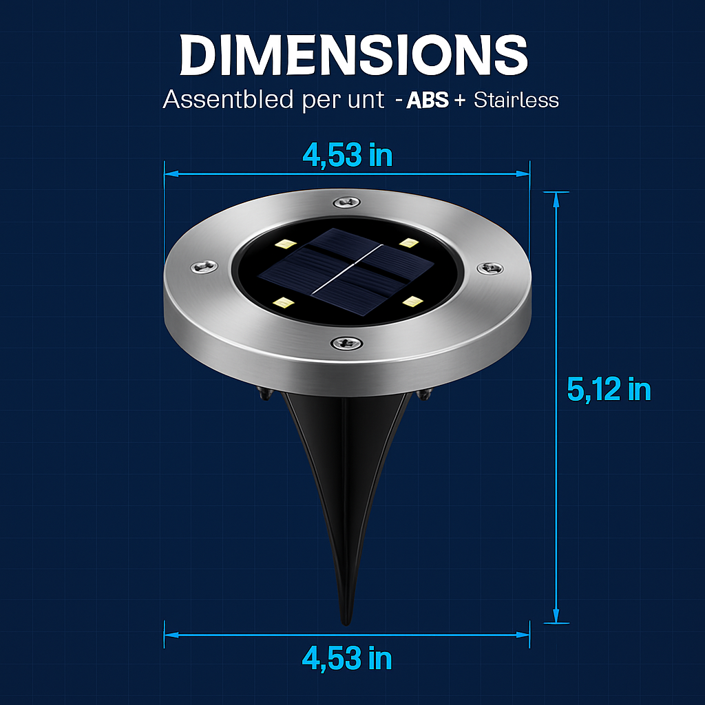 Solar Ground Light for Path and Lawn Outdoor