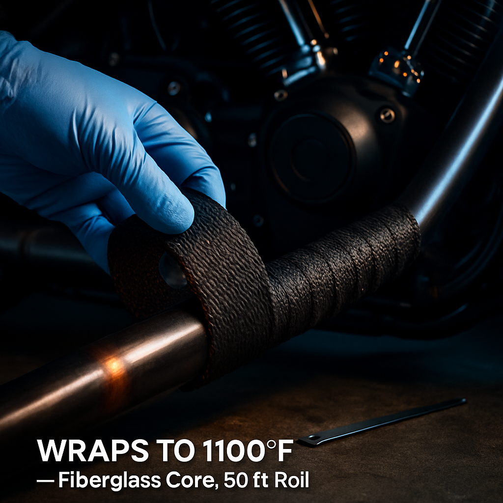 Exhaust Heat Wrap Tape for Manifolds and Pipes