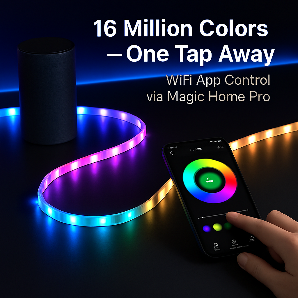 LED Strip Lights: Color Changing RGB, Waterproof, WiFi