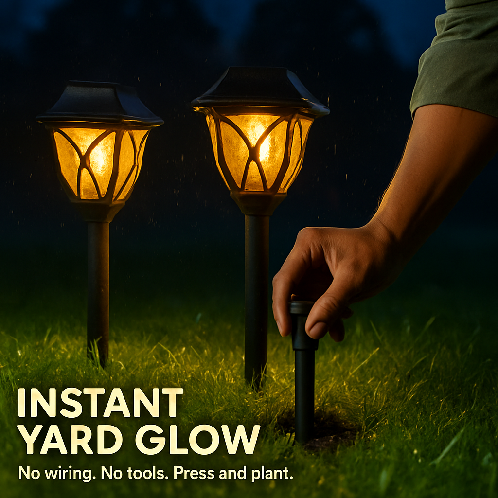 Solar Powered Stake Light for Garden, Pathway & Patio