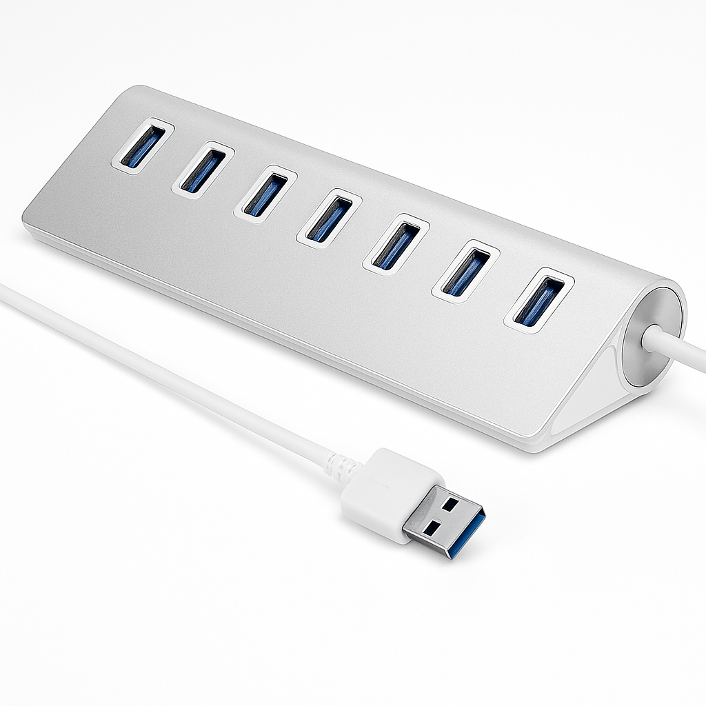 7-Port USB 3.0 Hub for efficient multitasking