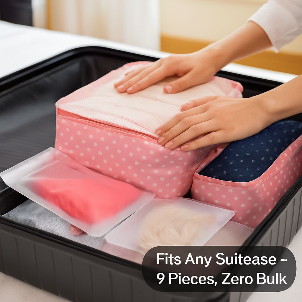 Storage Bags with Packing Cubes for Travel