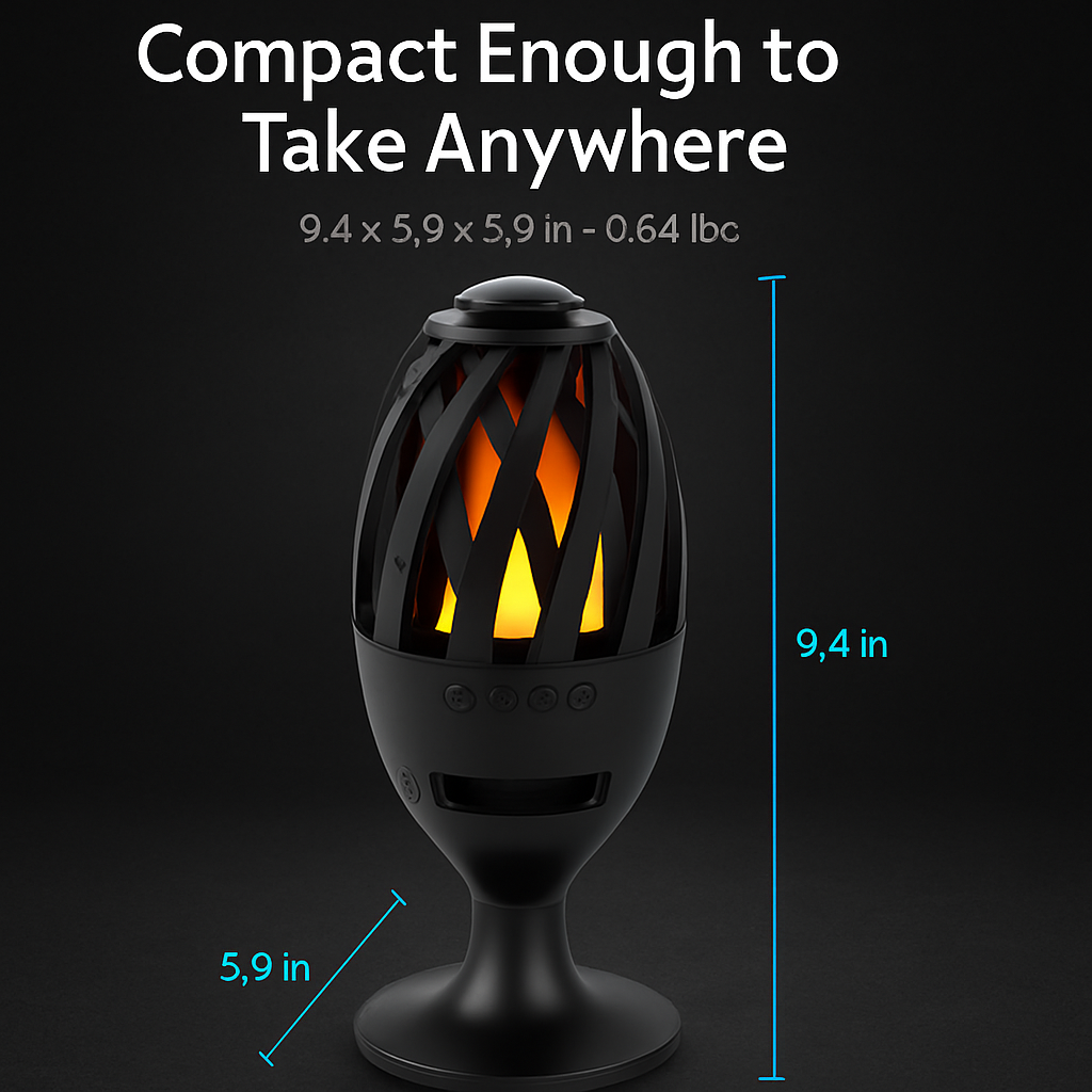 LED Flame Speakers Torch Wireless Speaker