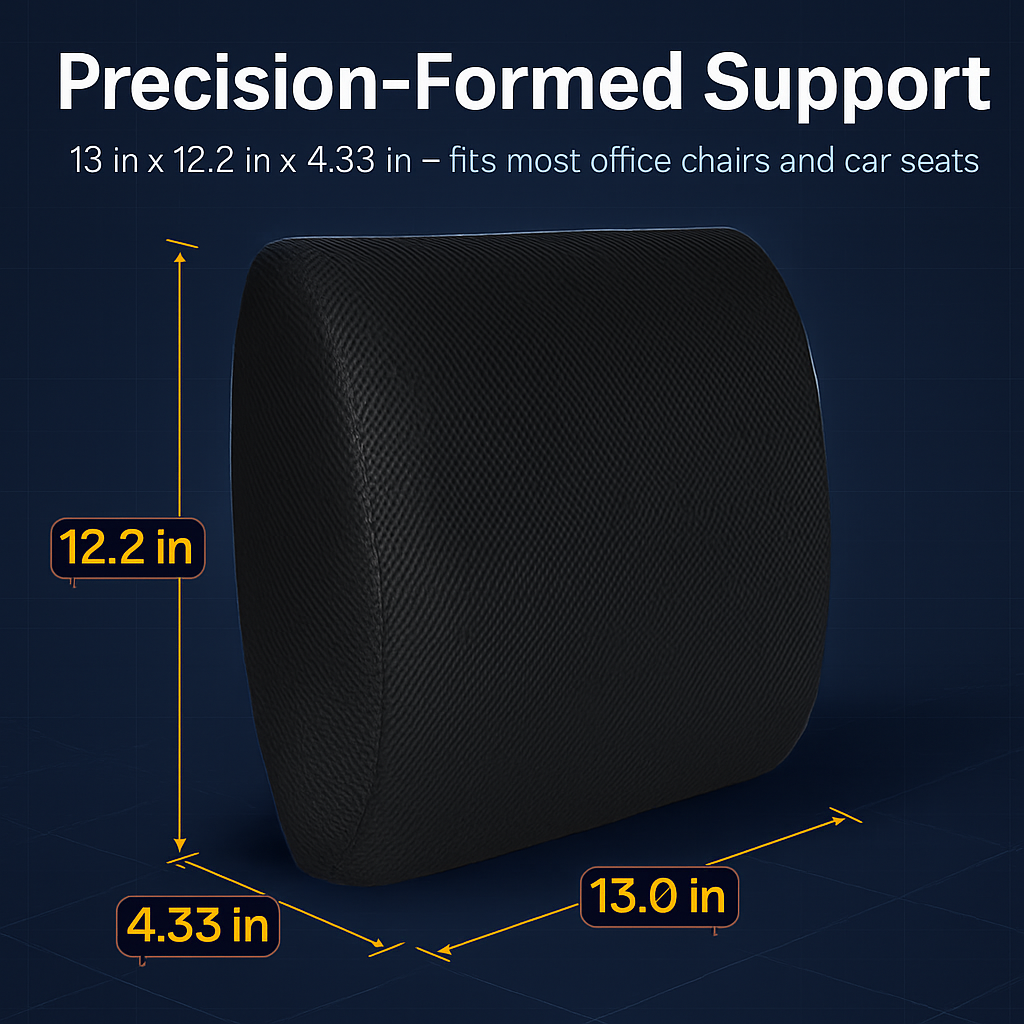 Lumbar Support Pillow for Comfort and Back Relief