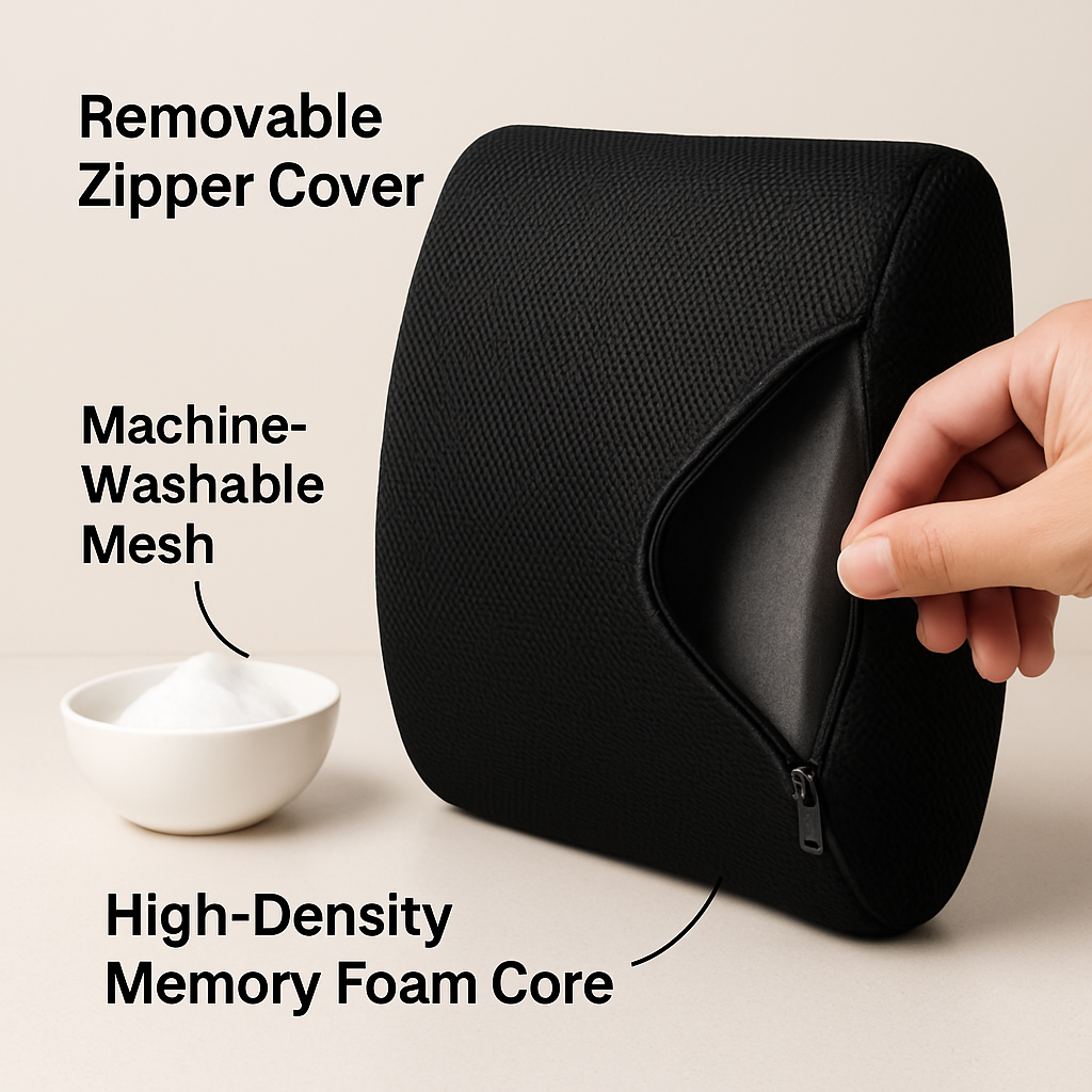 Lumbar Support Pillow for Comfort and Back Relief