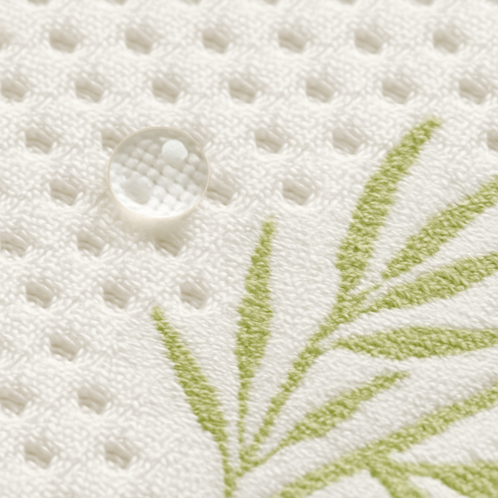 Bamboo Memory Foam Sleep Pillow Contoured Cervical Pillow