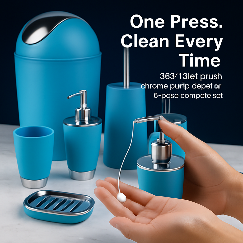 Bathroom Accessories Set for Modern Home Organization