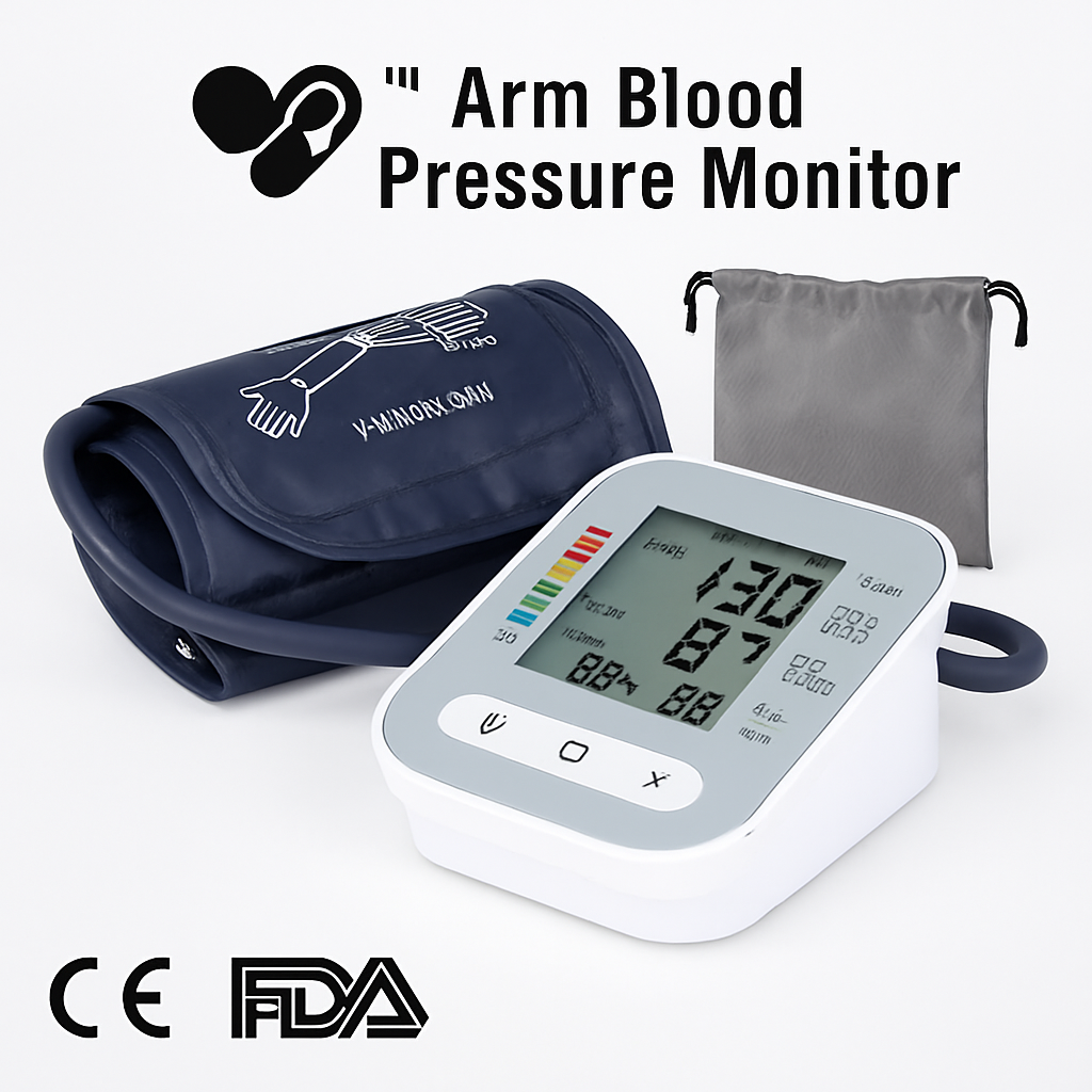 Arm Blood Pressure Monitor with Voice Broadcast