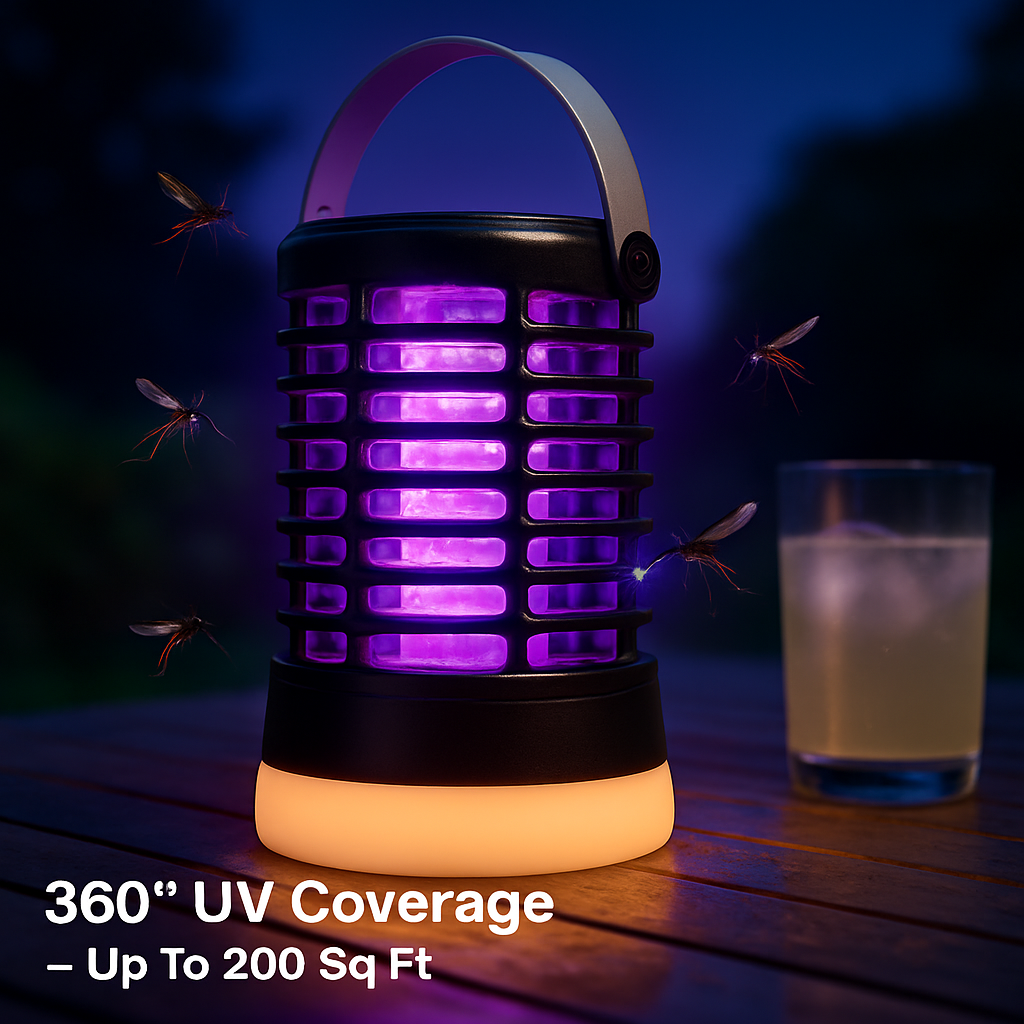 4-in-1 Bug Zapper Light for Indoor/Outdoor Mosquito Control