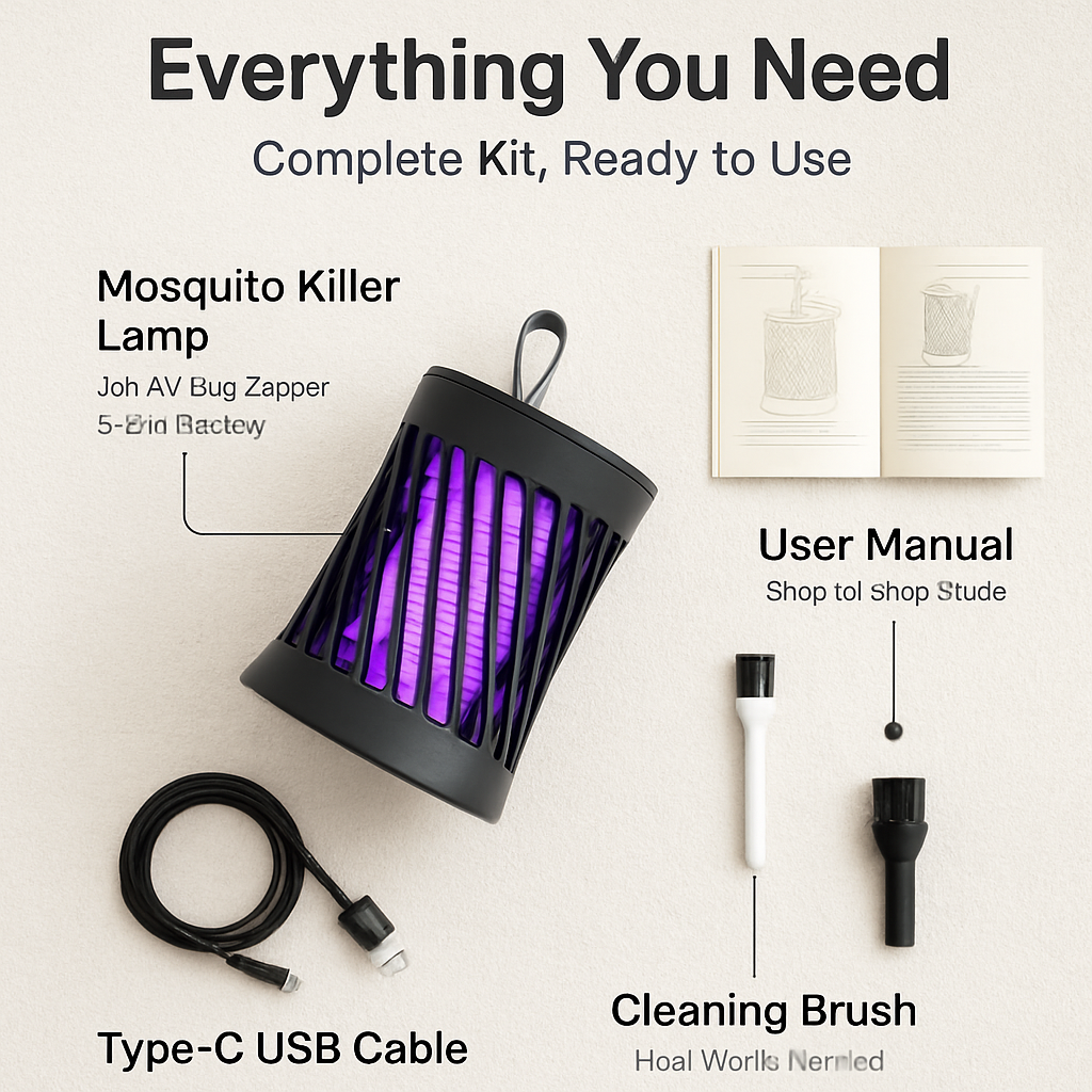 Rechargeable Mosquito Killer Lamp with Night Light