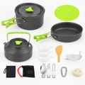Camping Cookware Set 16Pcs Pot Pan Kettle with Bowls