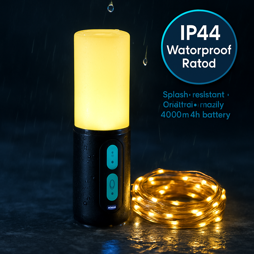 4-in-1 Camping String Light for Indoor and Outdoor Use