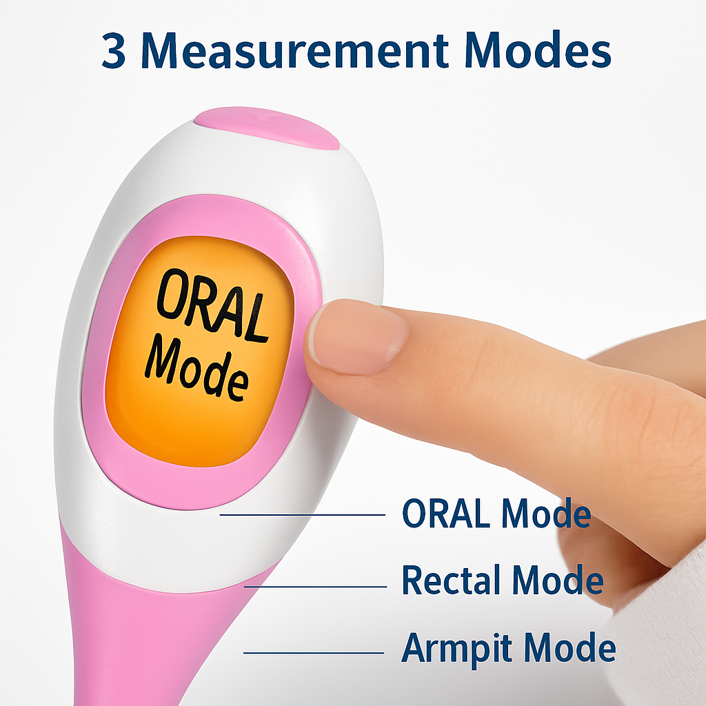 Digital Oral Thermometer - Fast, Accurate Reading