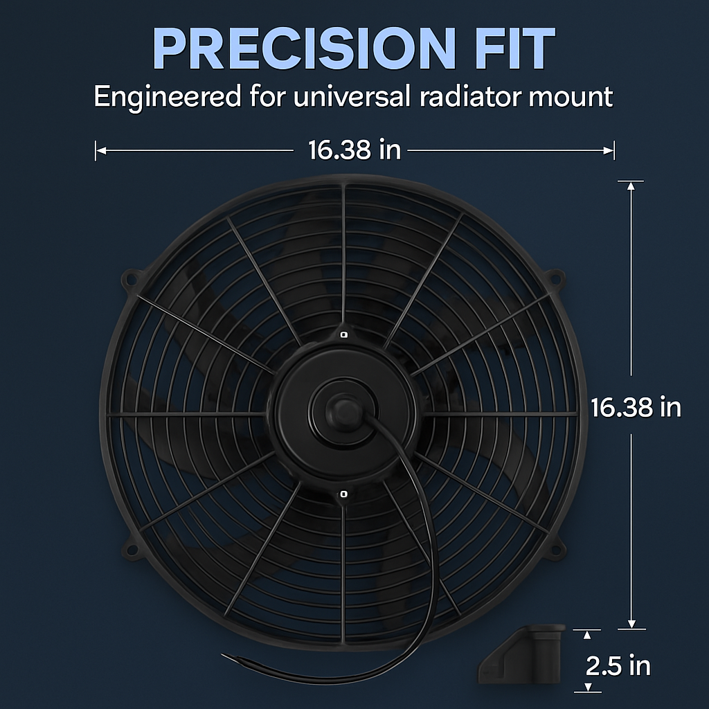 Radiator Cooling Fan for Vehicles with High Airflow