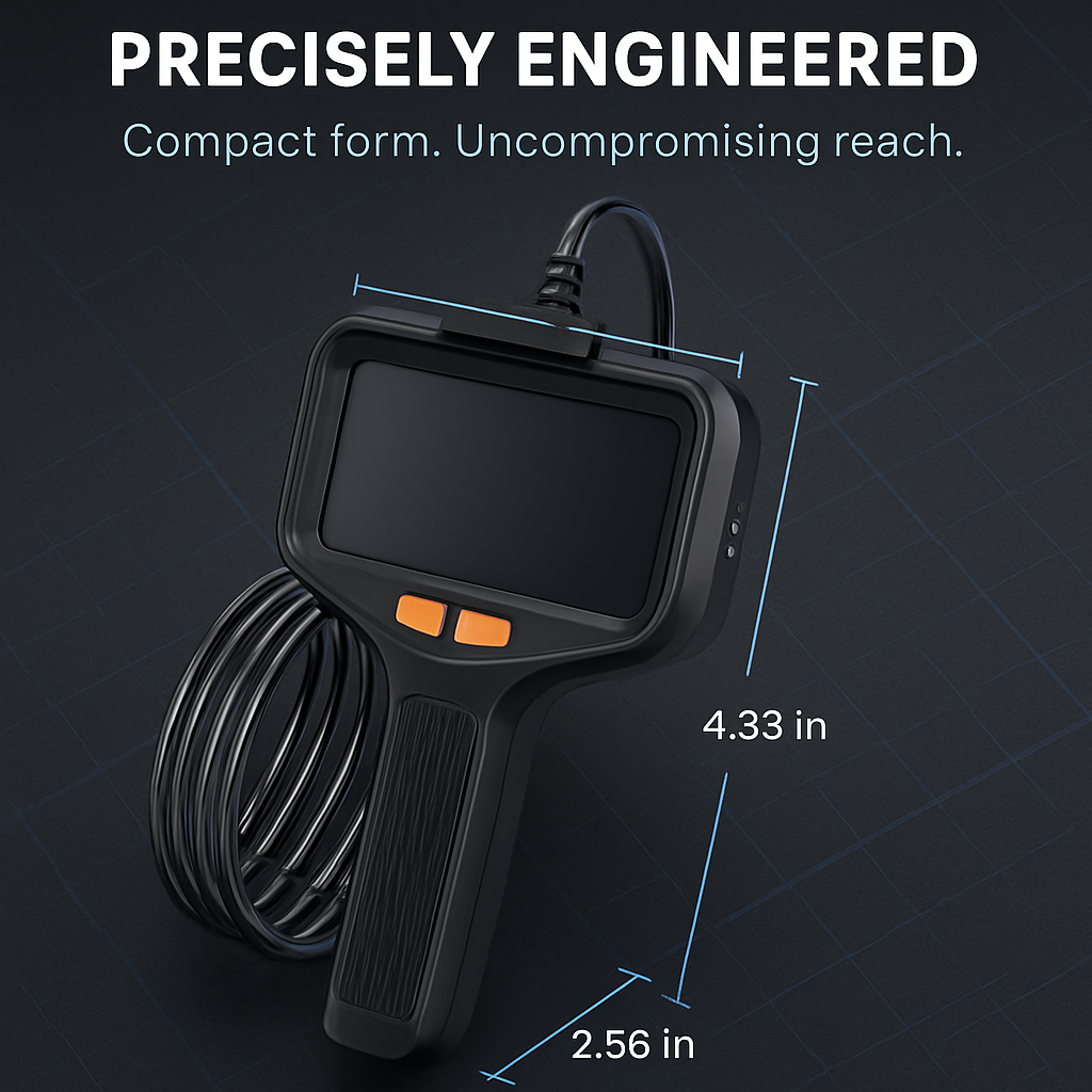 Articulating Borescope Inspection Camera with Light