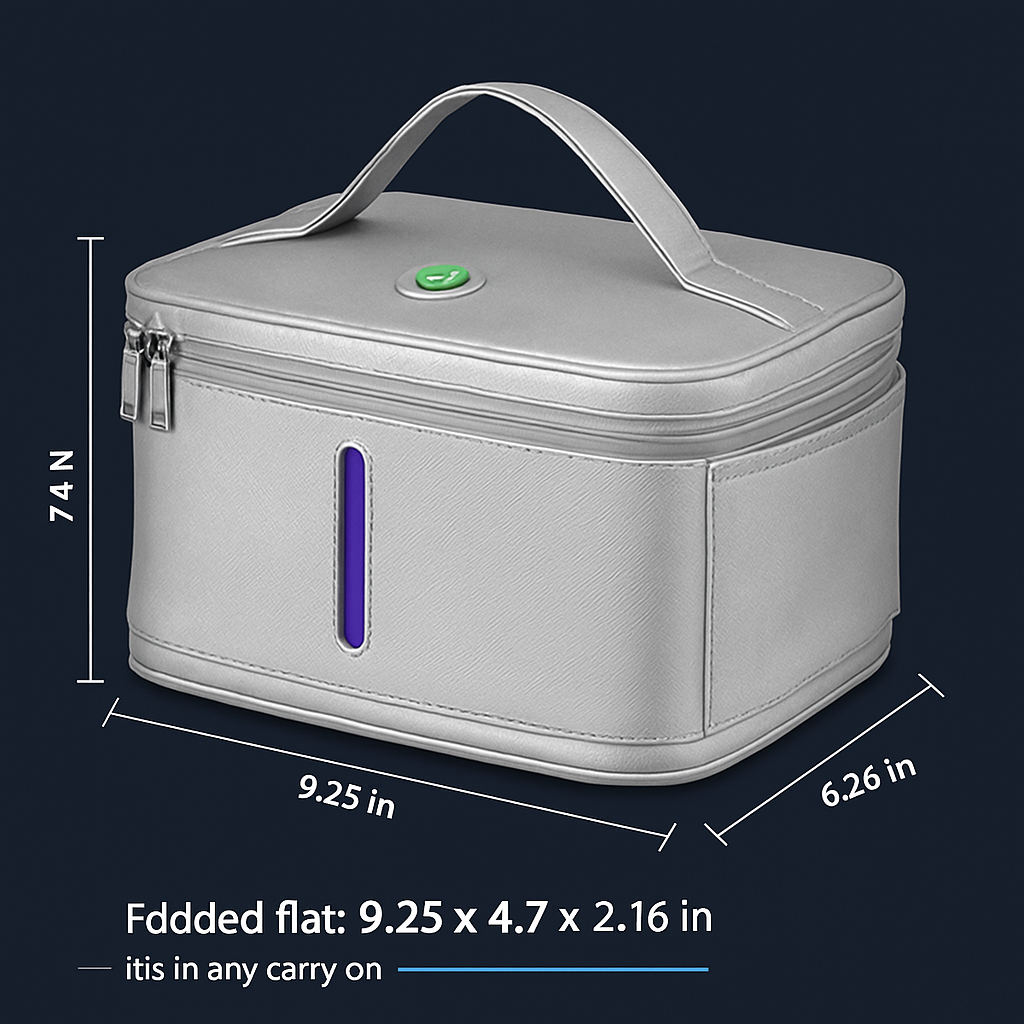 Foldable UV Disinfection Bag Portable UV-C Cleaner