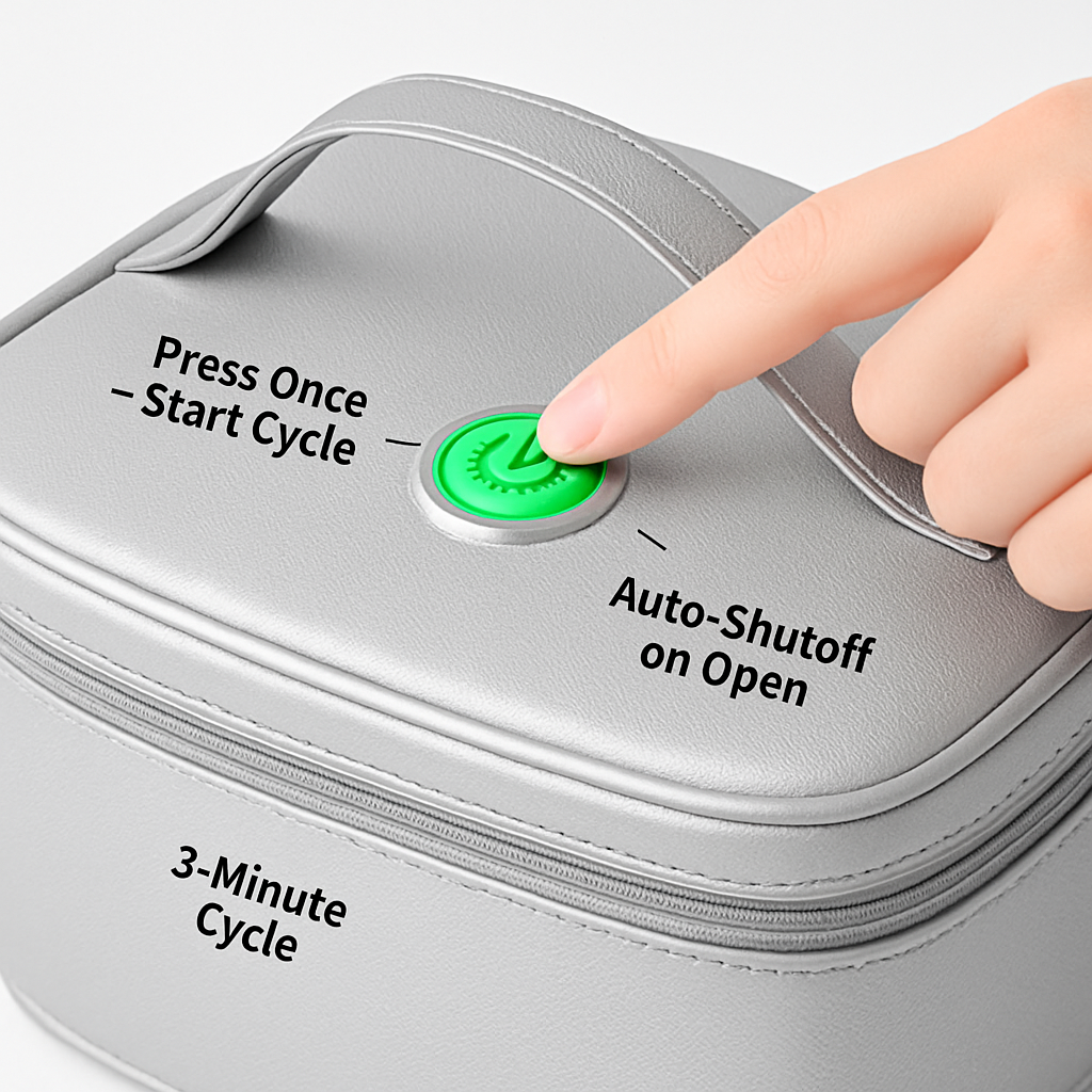 Foldable UV Disinfection Bag Portable UV-C Cleaner