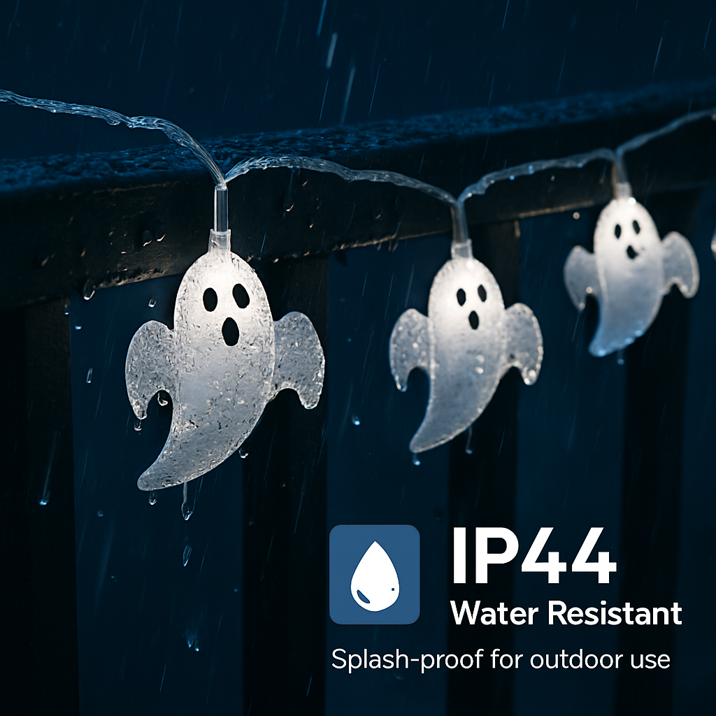 Halloween Ghost String Lights for Parties and Home Decor